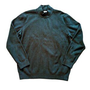 NNo7 Men's Pullover Sweater Danny Mock Neck 6421 Dark Green Large